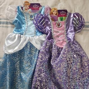 Disney Princess Cinderella and Rapunzel Costume Dresses